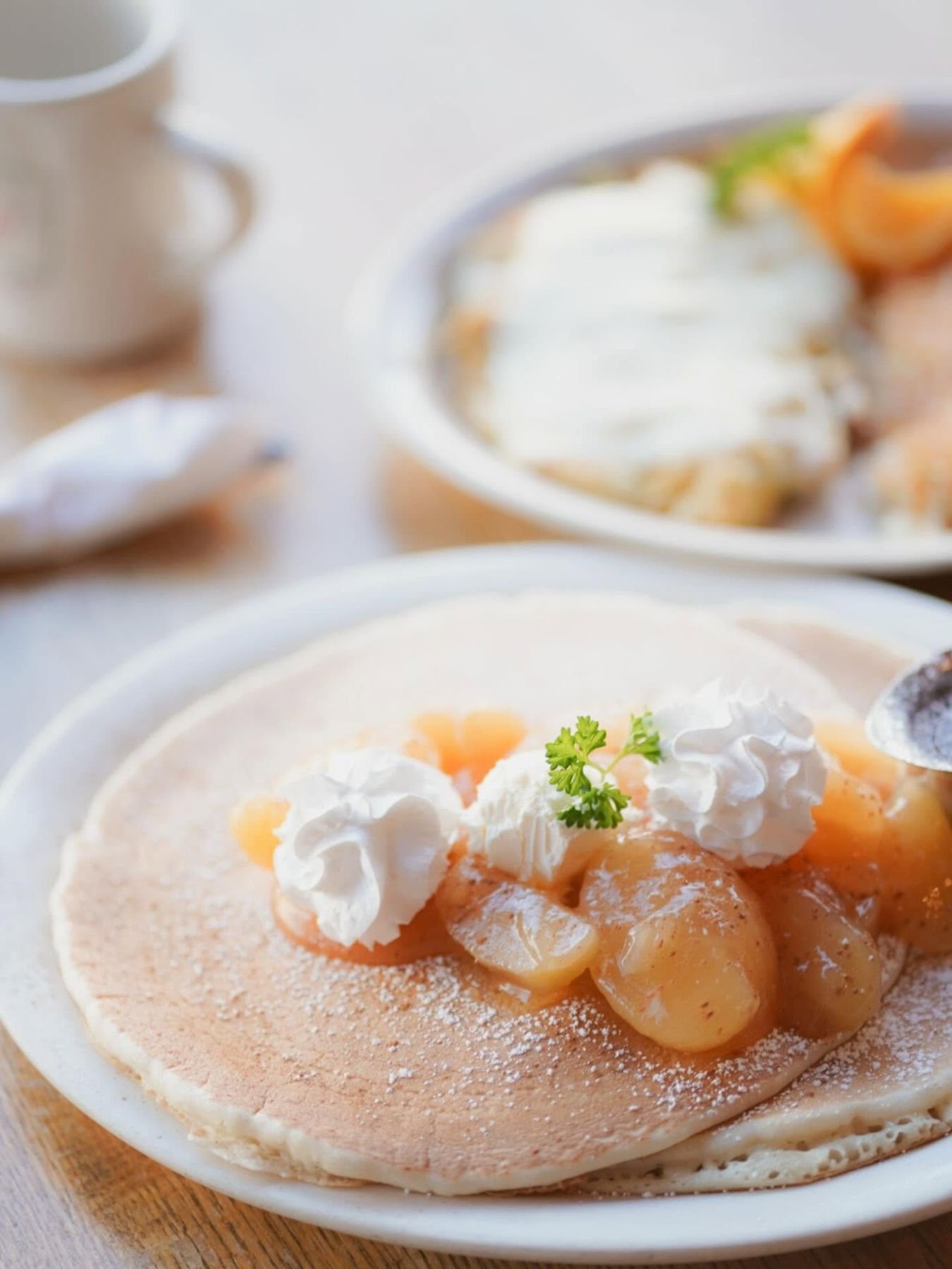 Cinnamon apple pancakes
